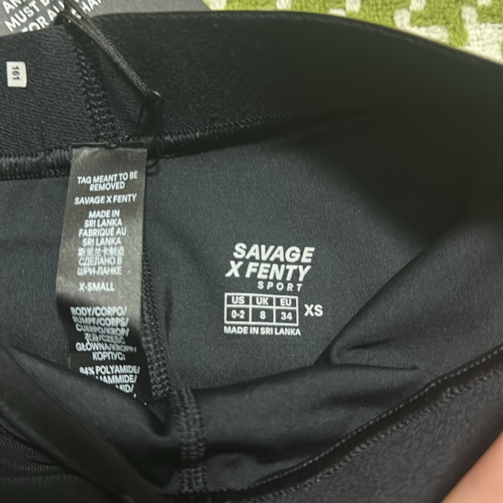 NWT SAVAGE X FENTY RUCHE HOUR HIGH-WAIST MESH LEGGING - Picture 12 of 12